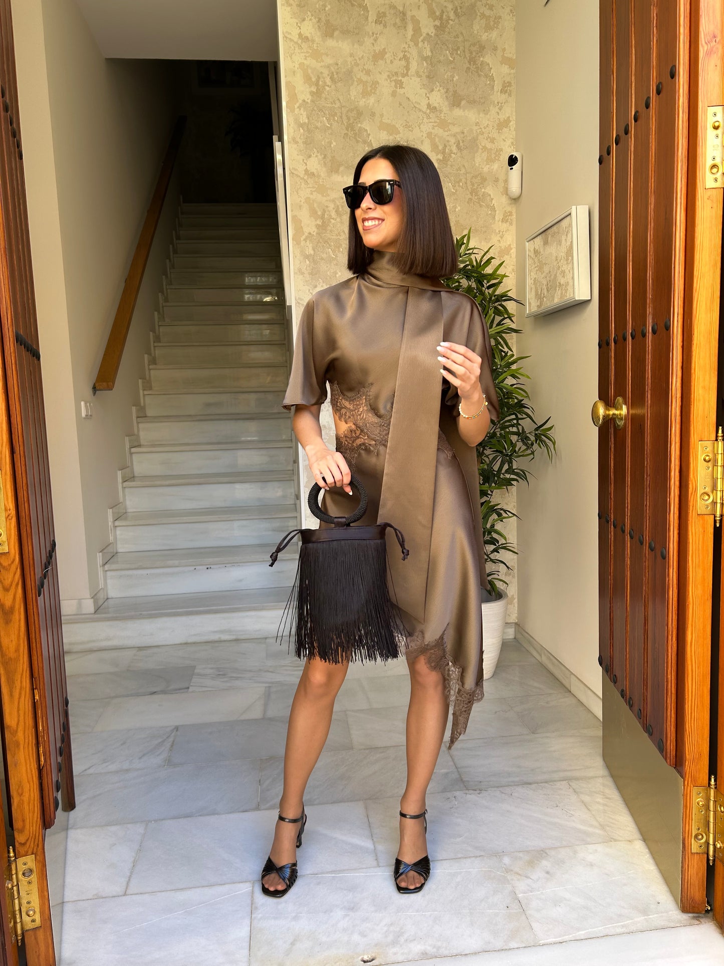 SANDALIA DE MUJER NEGRA 459L860