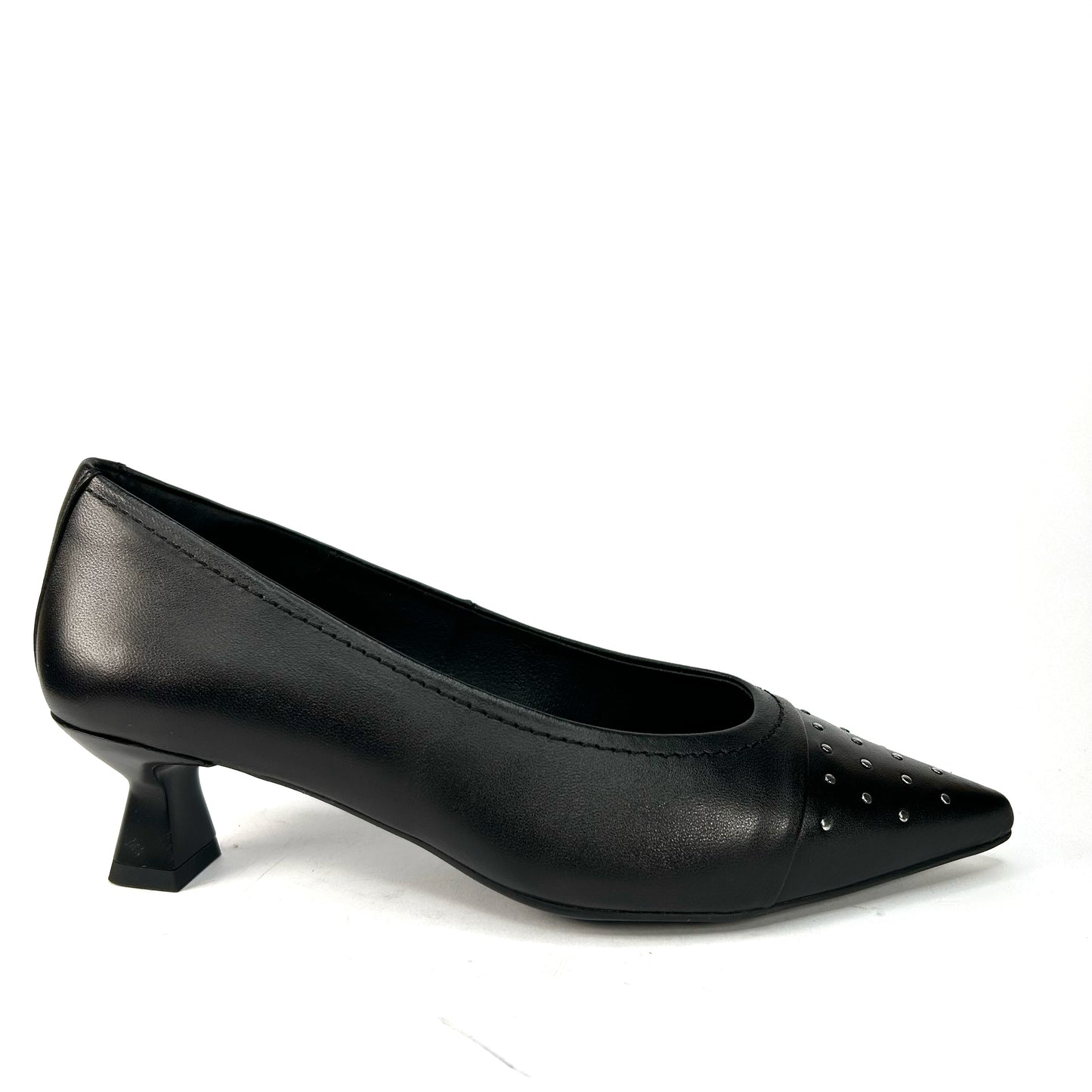 ZAPATO SALÓN MUJER TACHAS NEGRO GARONS4