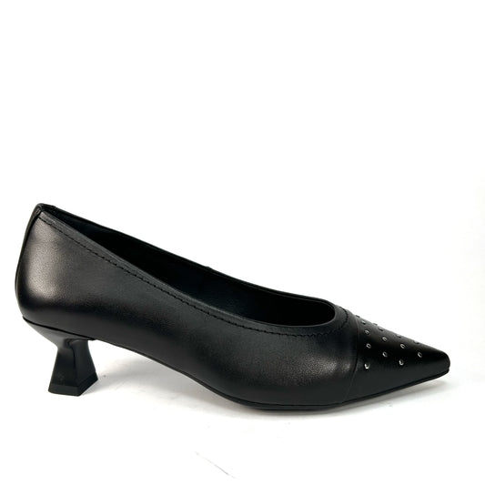 ZAPATO SALÓN MUJER TACHAS NEGRO GARONS4