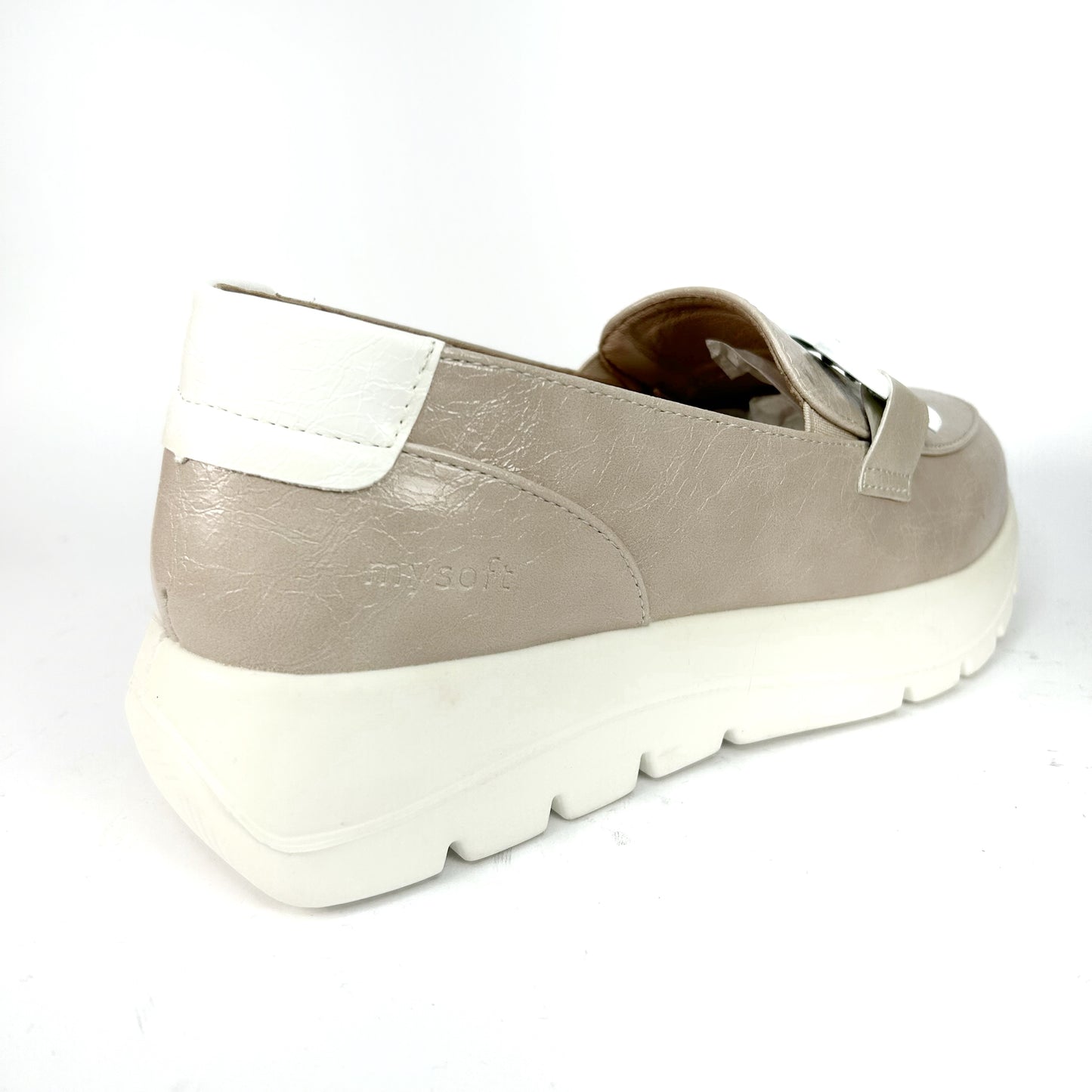 MOCASÍN DE MUJER BEIGE 24M260