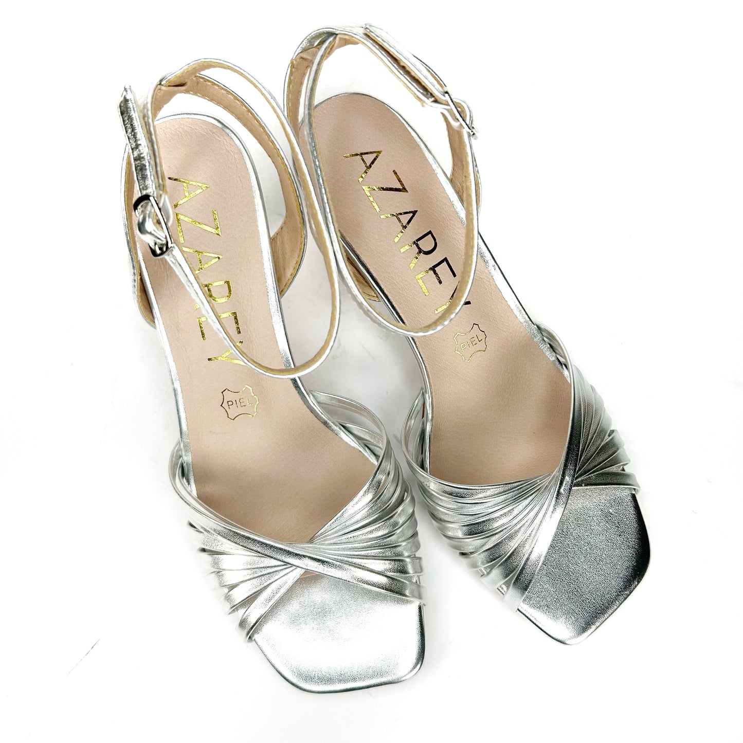 SANDALIA DE MUJER PLATA 459J435