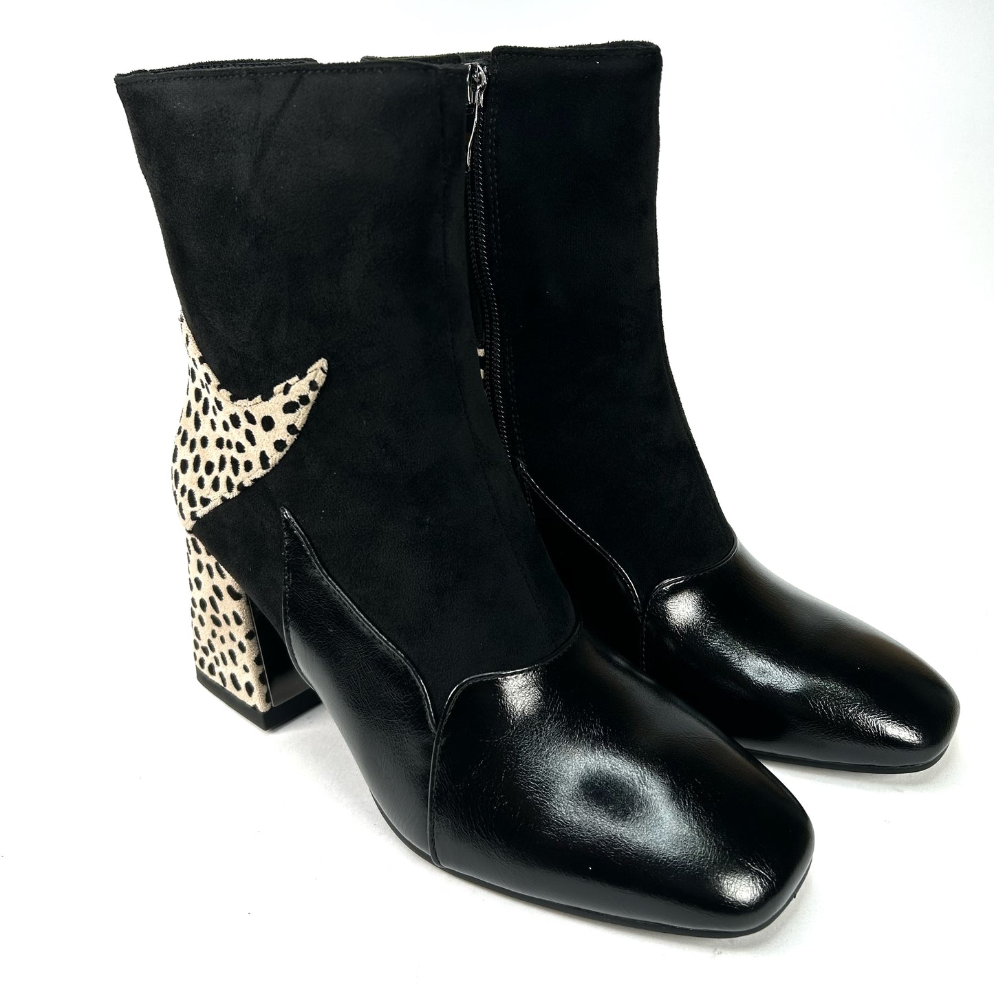 BOTÍN MUJER COMBINADO NEGRO 578K120