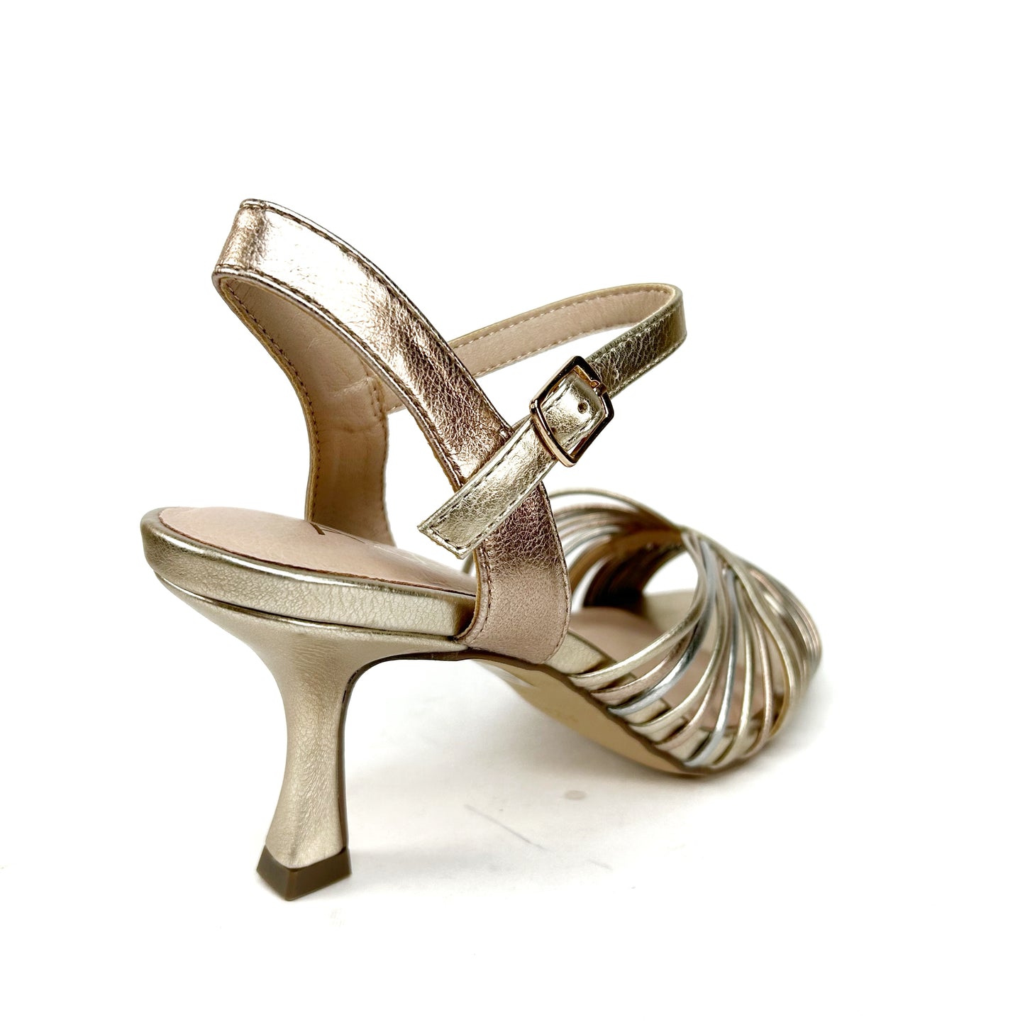 SANDALIA DE MUJER COMBI METAL 531L881