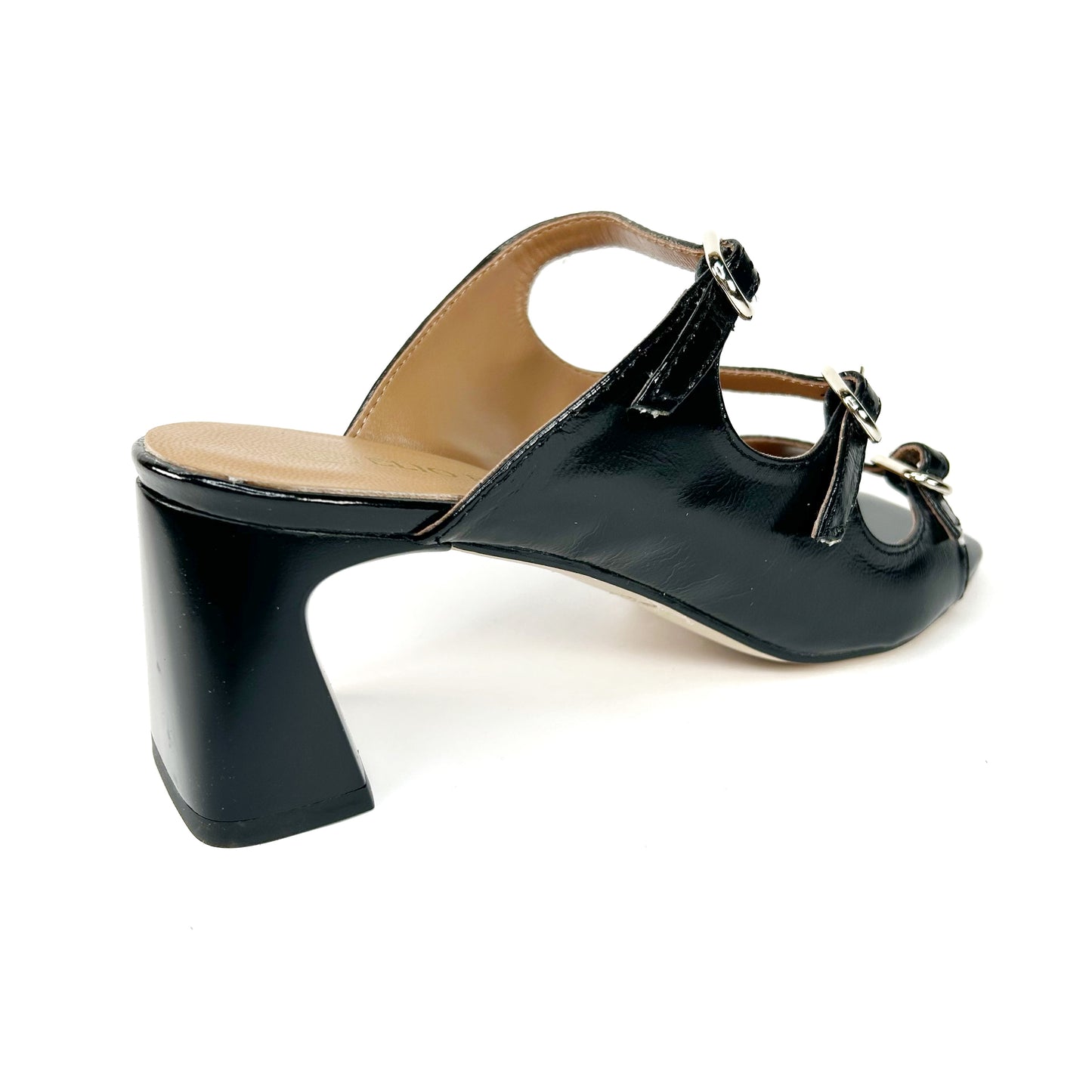 SANDALIA DE MUJER HEBILLAS NEGRA 571X