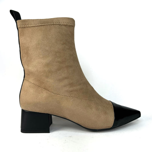 BOTÍN MUJER LICRA-CHAROL TAUPE RABAT10