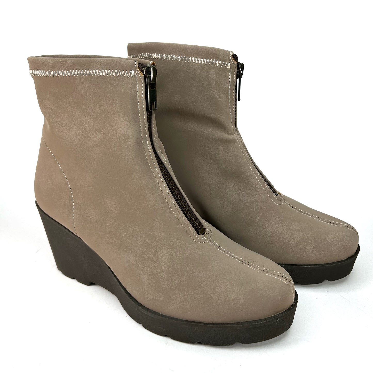 BOTÍN MUJER CUÑA ROWENA BEIGE B2506