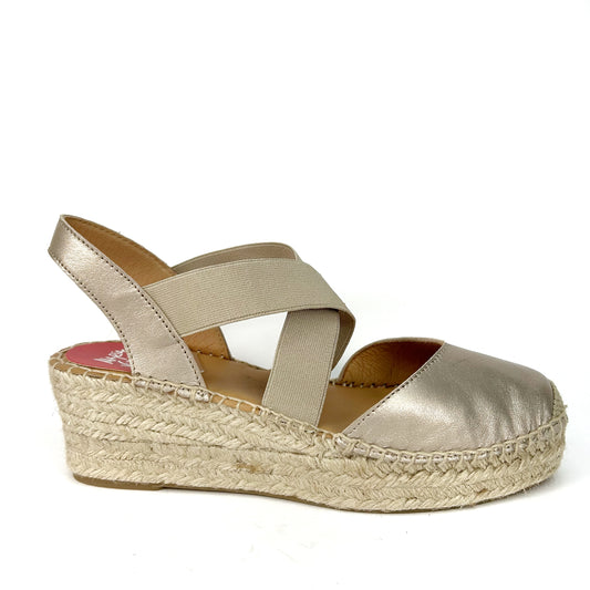ALPARGATAS MUJER METALIZADO TAUPE MV0854