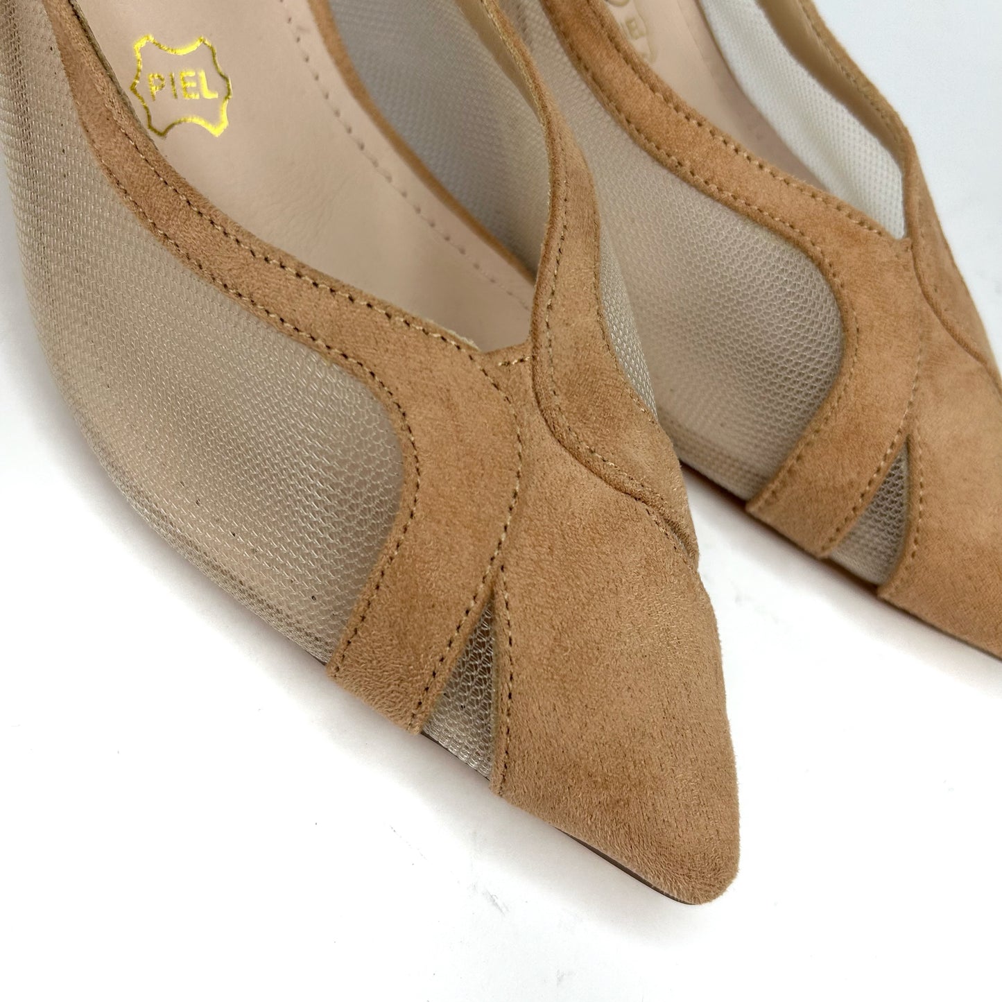 ZAPATO MUJER MALLA CAMEL 578J622