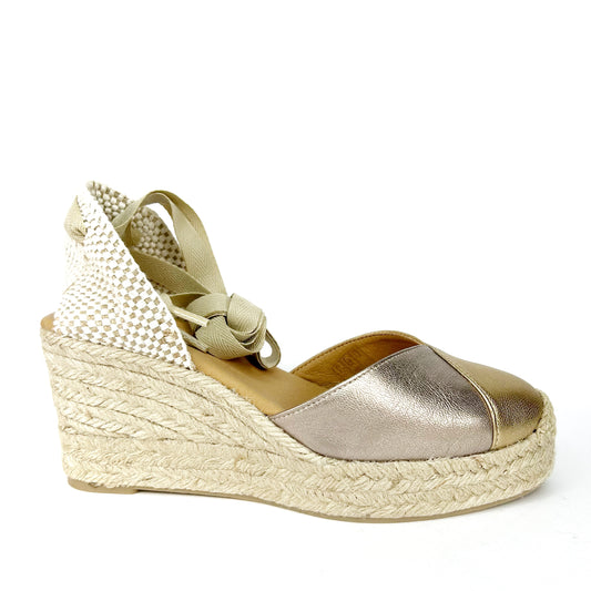 ALPARGATAS MUJER COMBI ORO/BRONCE MG799