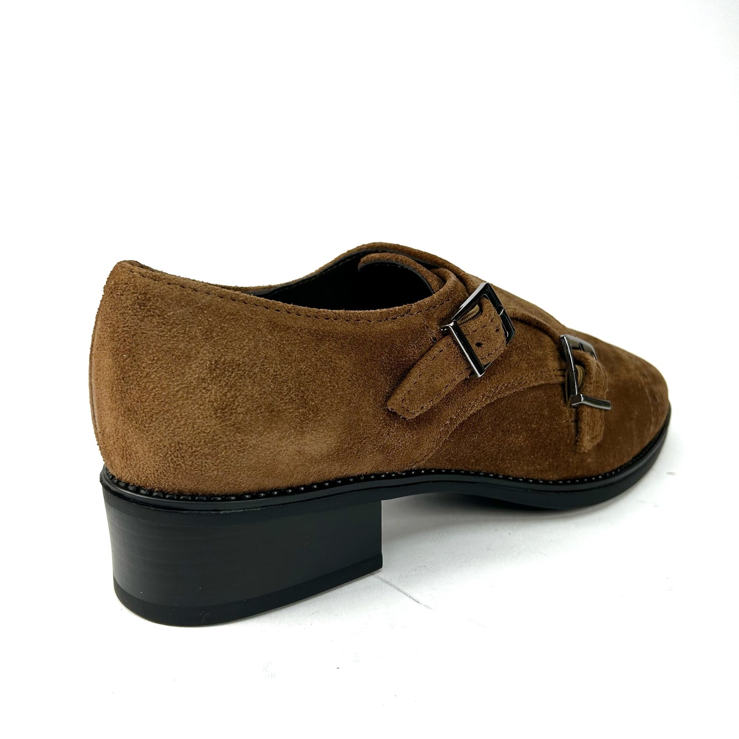 ZAPATO MUJER HEBILLAS TABACO 1532N