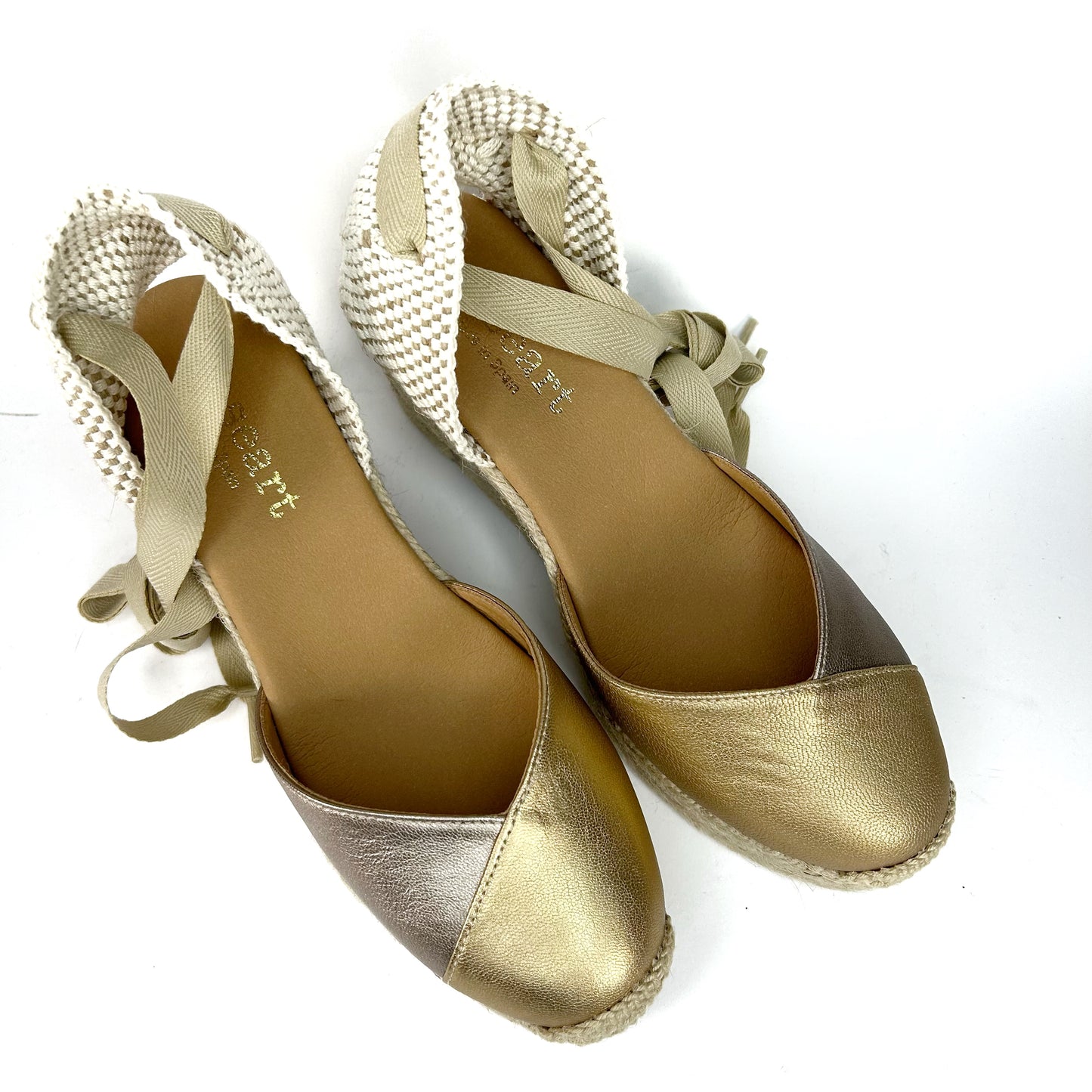 ALPARGATAS MUJER COMBI ORO/BRONCE MG799
