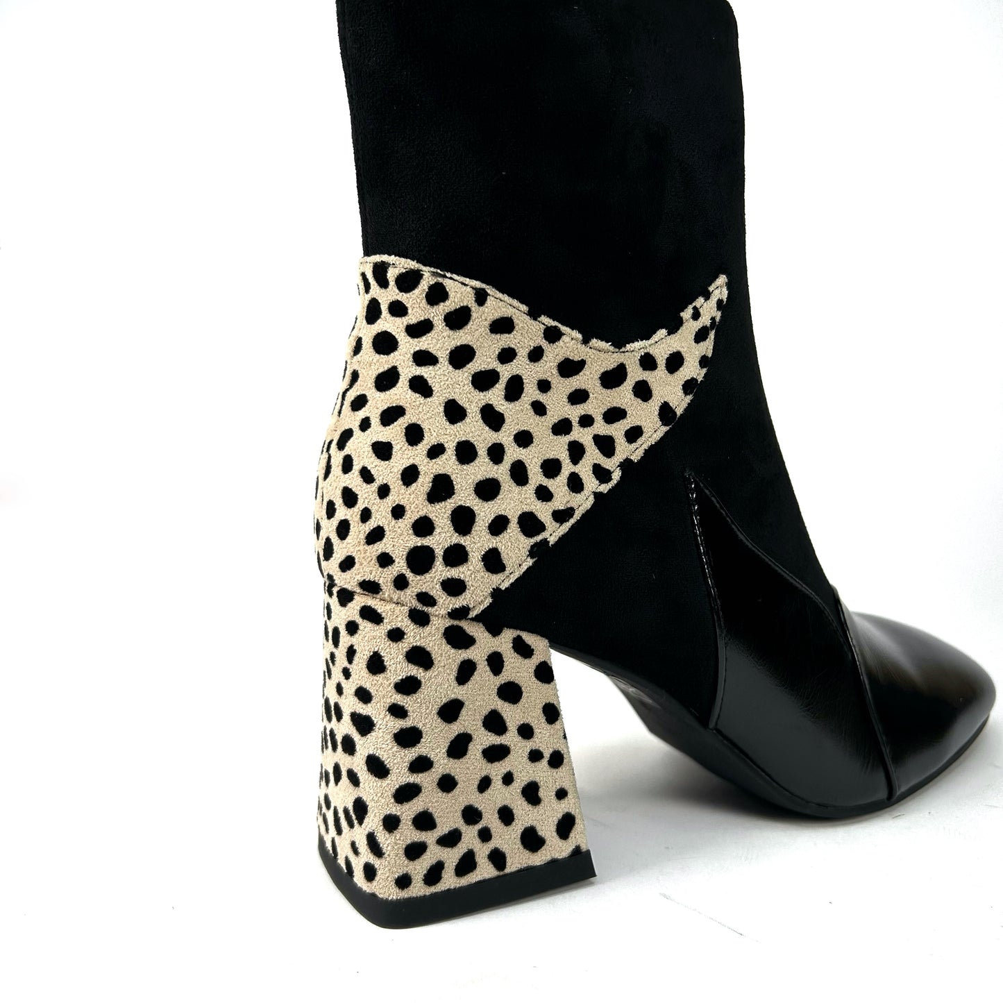 BOTÍN MUJER COMBINADO NEGRO 578K120