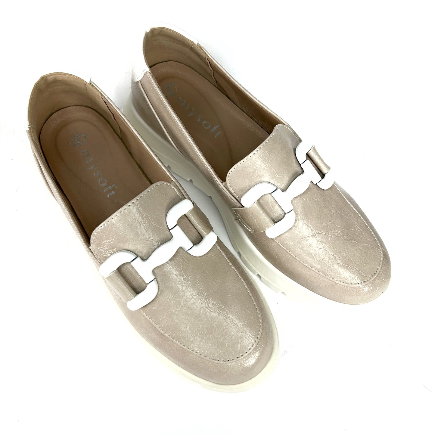 MOCASÍN DE MUJER BEIGE 24M260