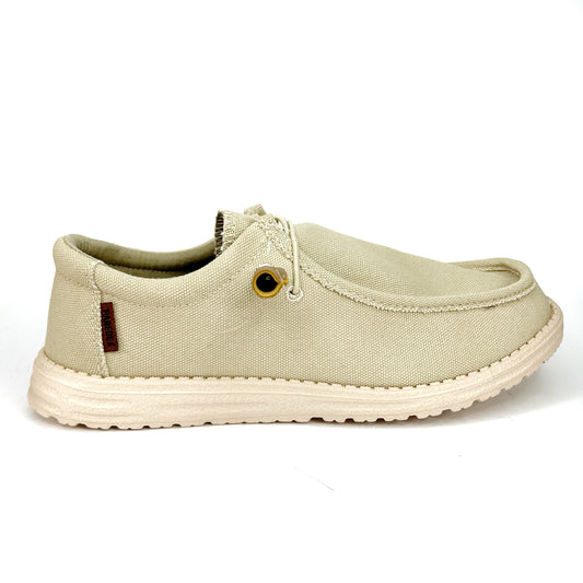 ZAPATILLAS LONA HOMBRE BEIGE 25166