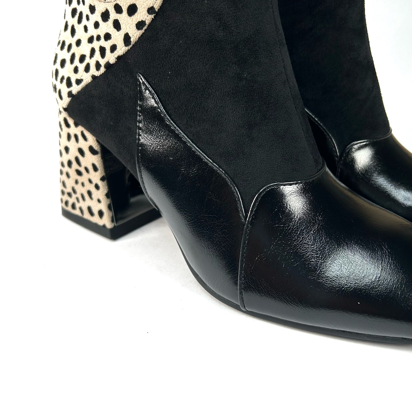 BOTÍN MUJER COMBINADO NEGRO 578K120