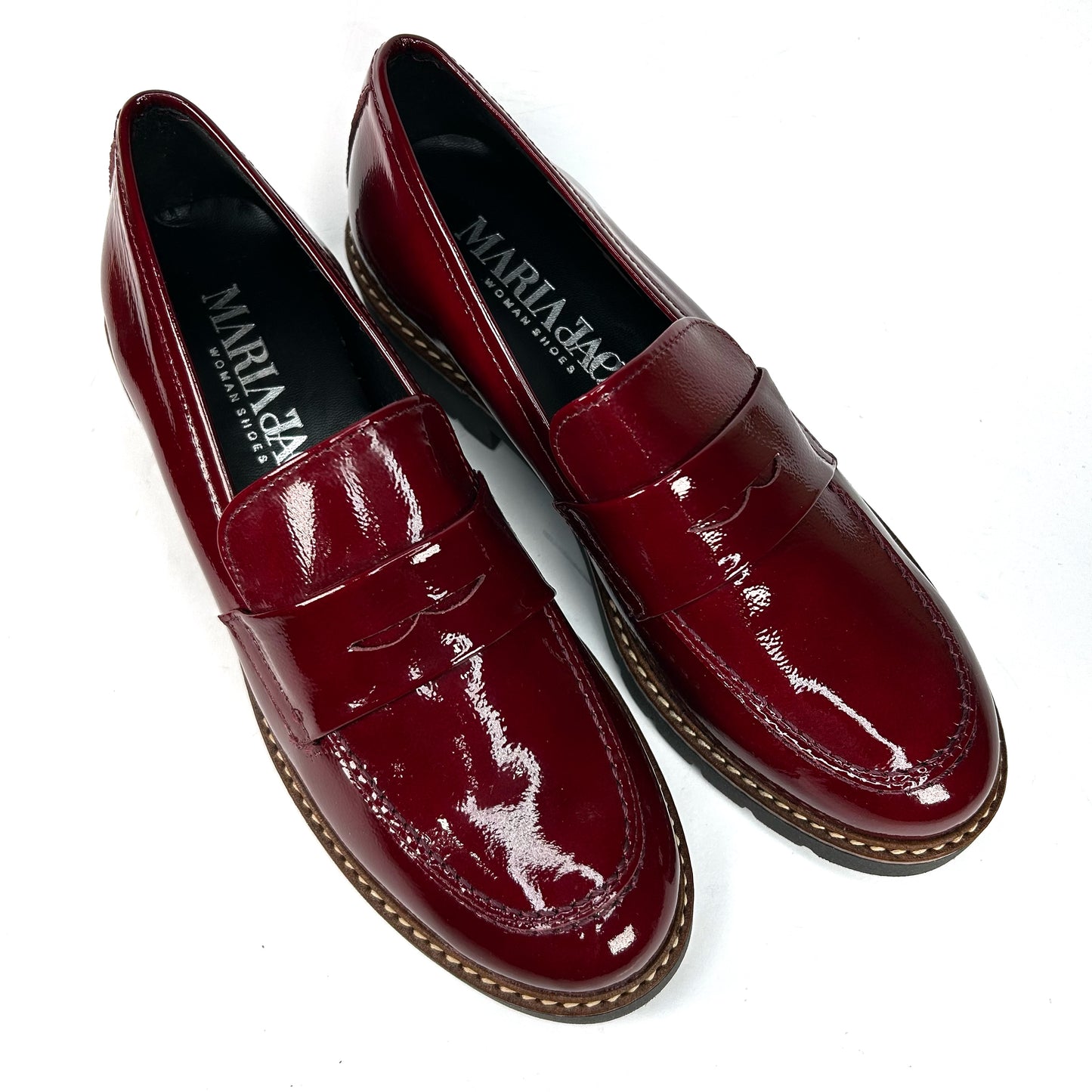 MOCASÍN MUJER CHAROL BURDEOS 1500N