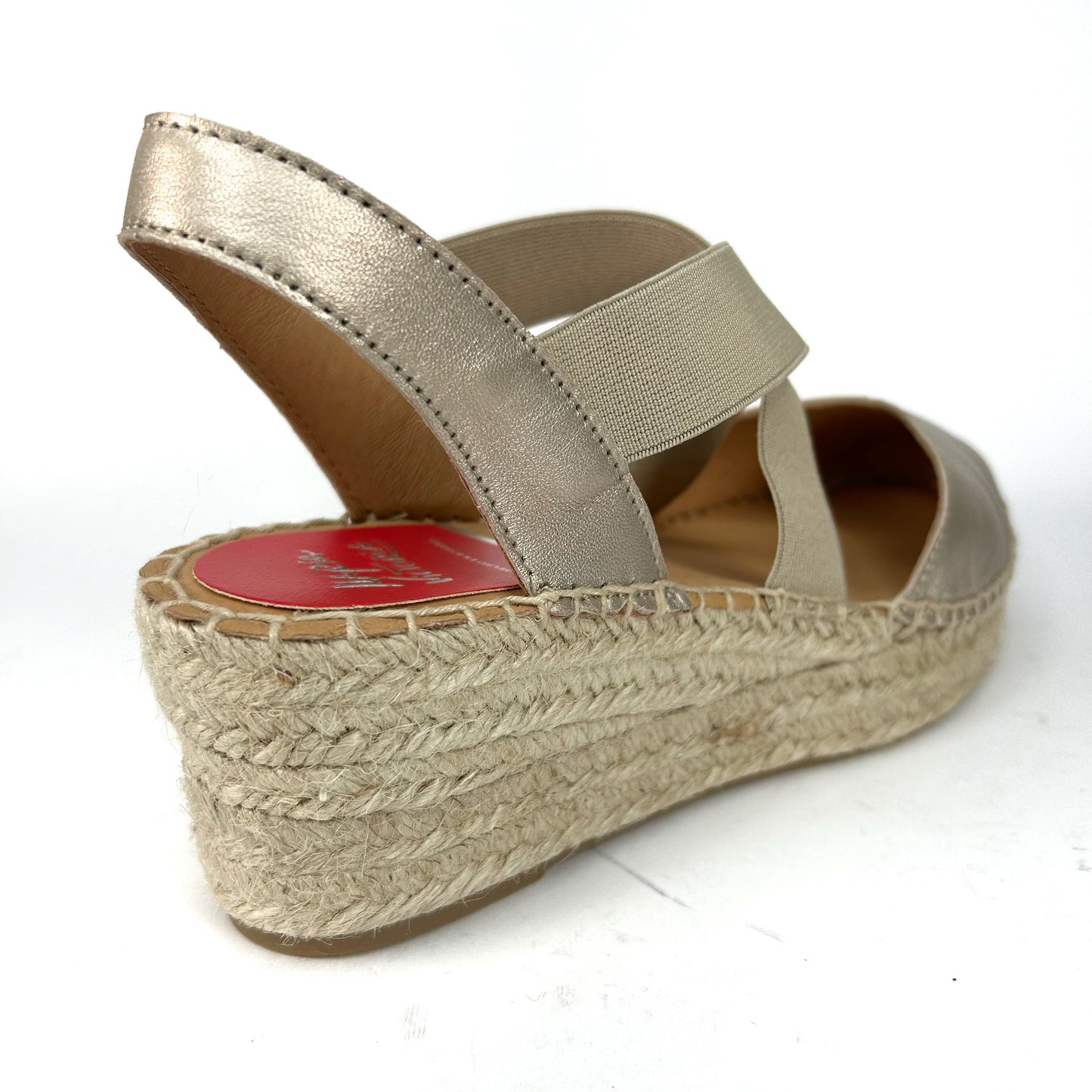 ALPARGATAS MUJER METALIZADO TAUPE MV0854