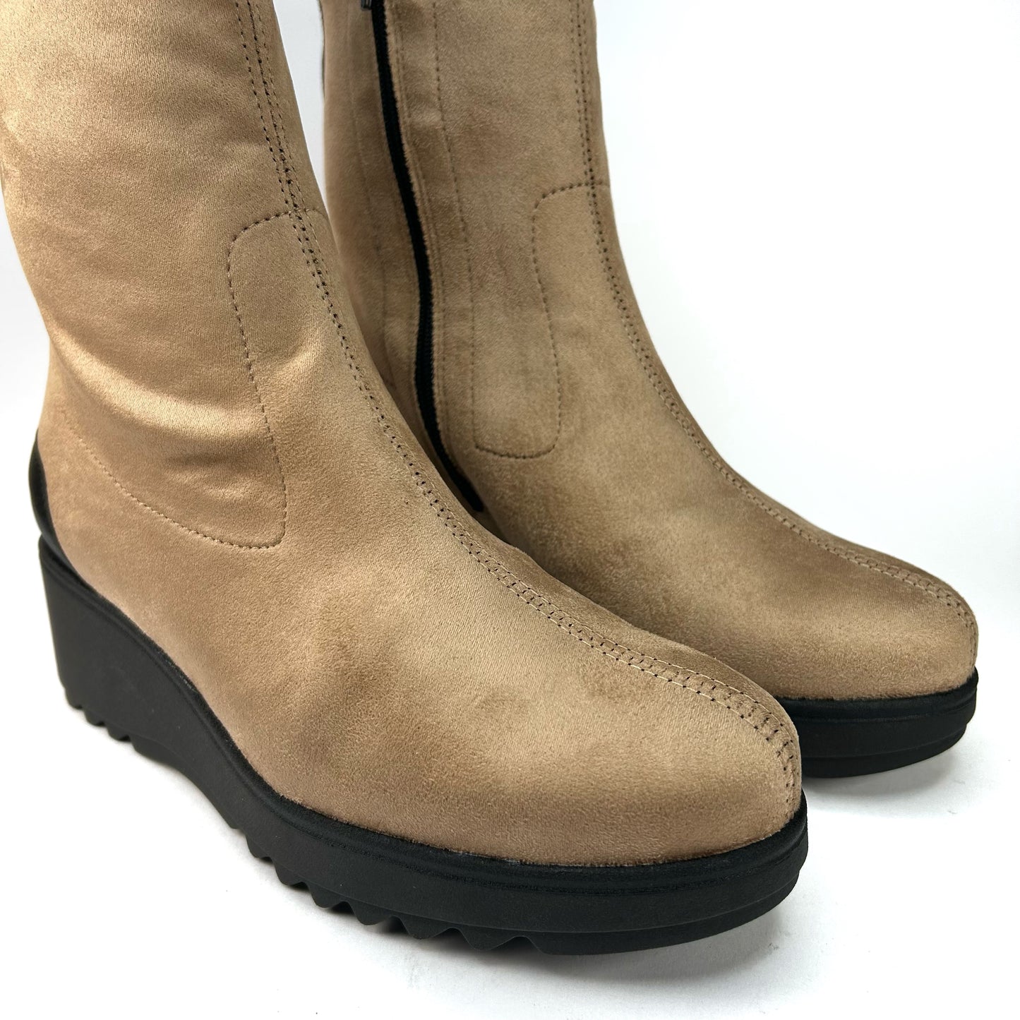 BOTIN MUJER DE LICRA CON CUÑA CAMEL BASE2