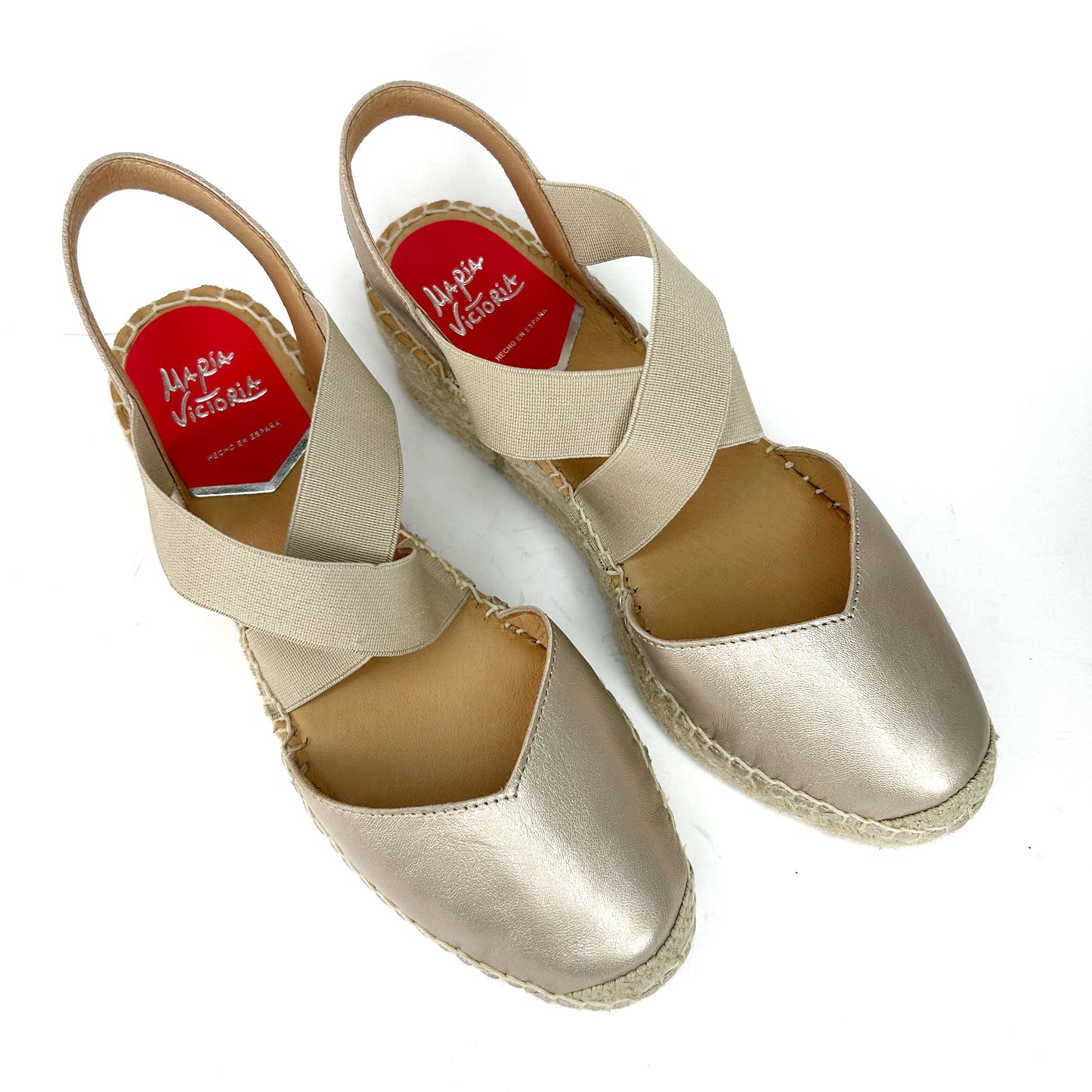 ALPARGATAS MUJER METALIZADO TAUPE MV0854