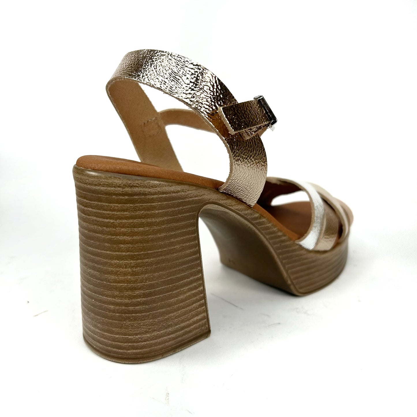 SANDALIA MUJER METALIZADA 6004
