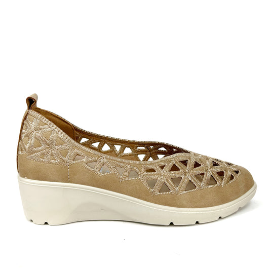 ZAPATO MUJER BEIGE 26M217