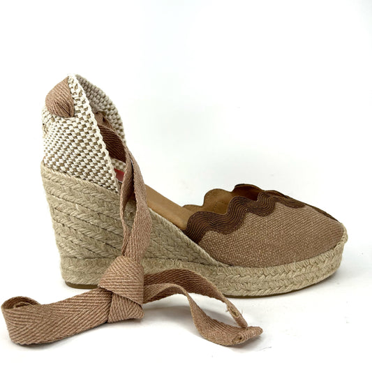 CUÑA DE ESPARTO  BEIGE MV0892D