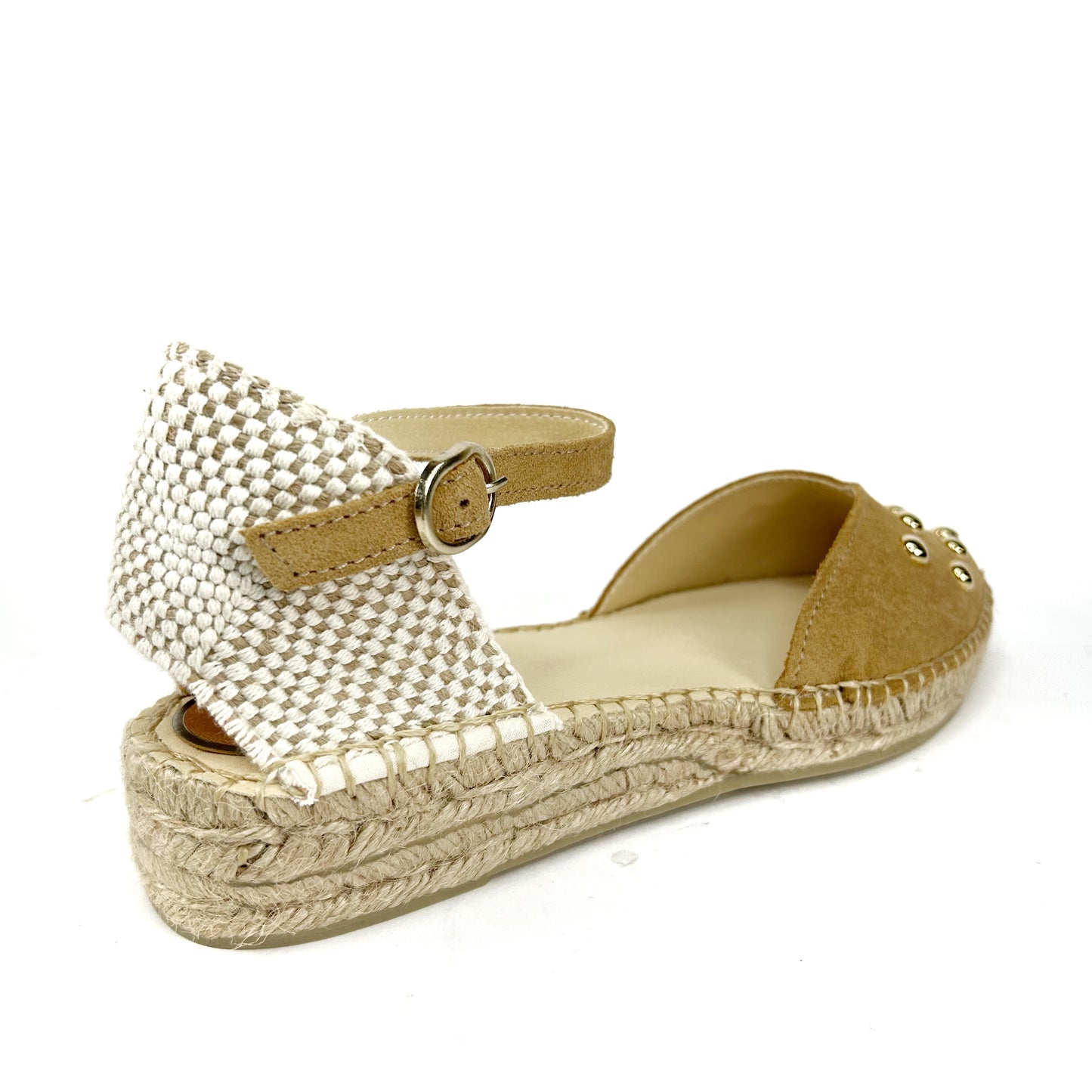ESPARTO MUJER TACHAS CAMEL 219016