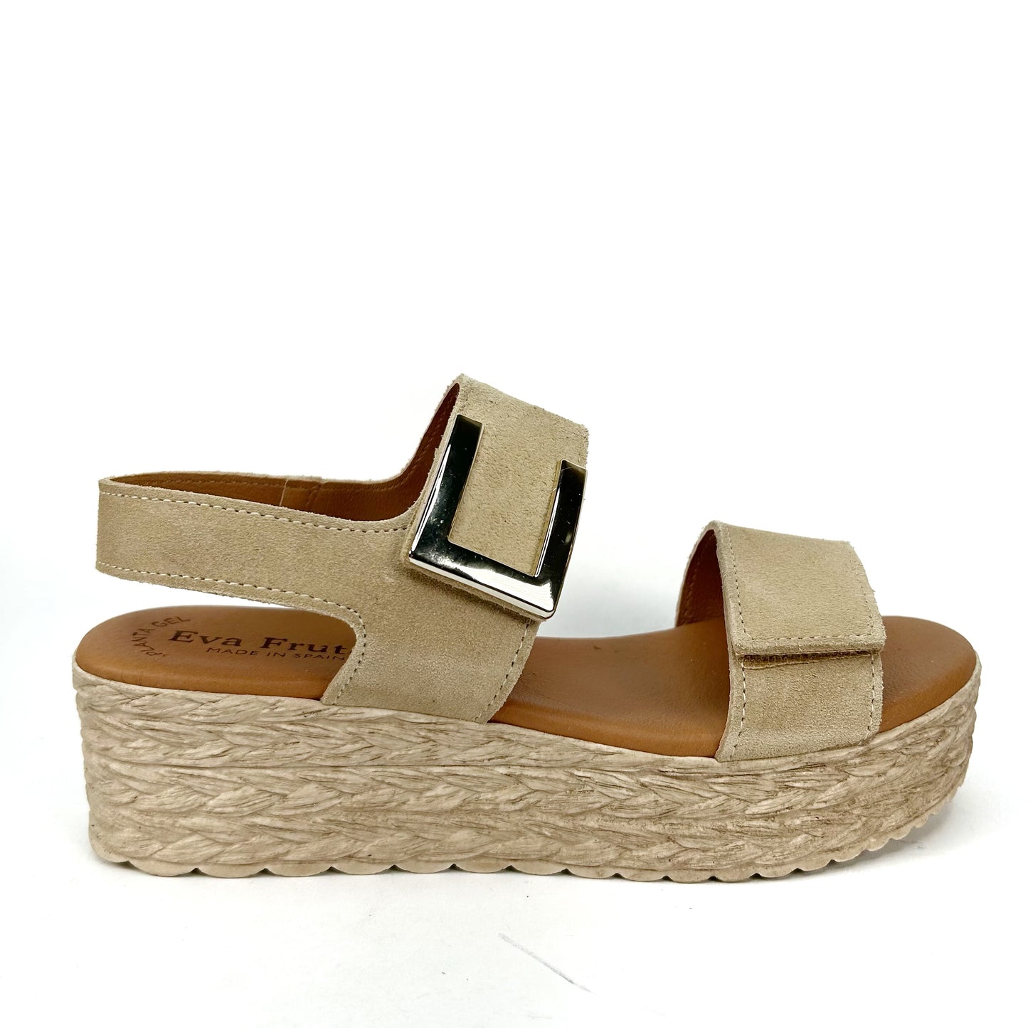 SANDALIA MUJER PLATAFORMA BEIGE 724