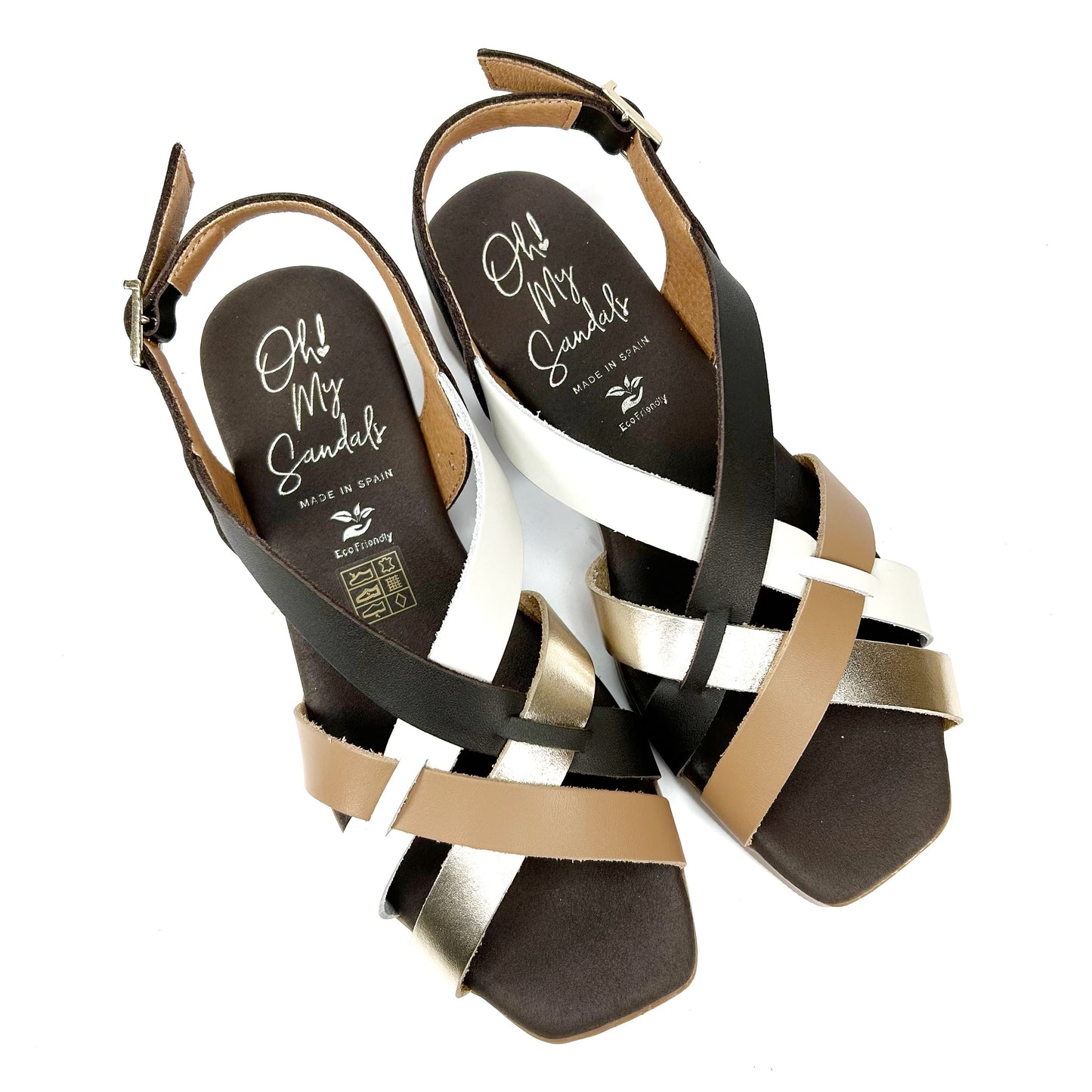 SANDALIA MUJER MARRON 5833