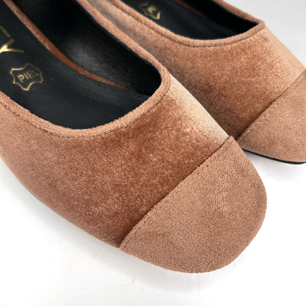 BAILARINA MUJER TERCIOPELO TAUPE 459M353