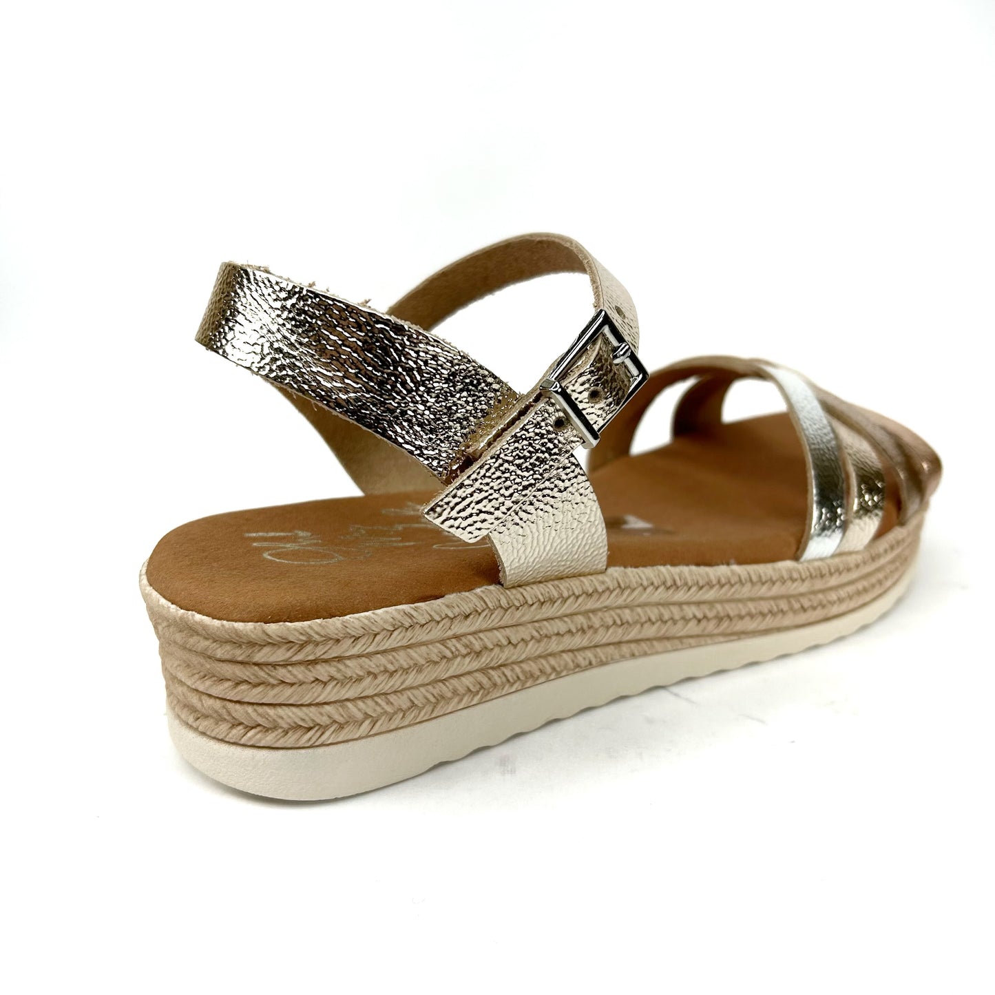 SANDALIA MUJER METALIZADA 6010