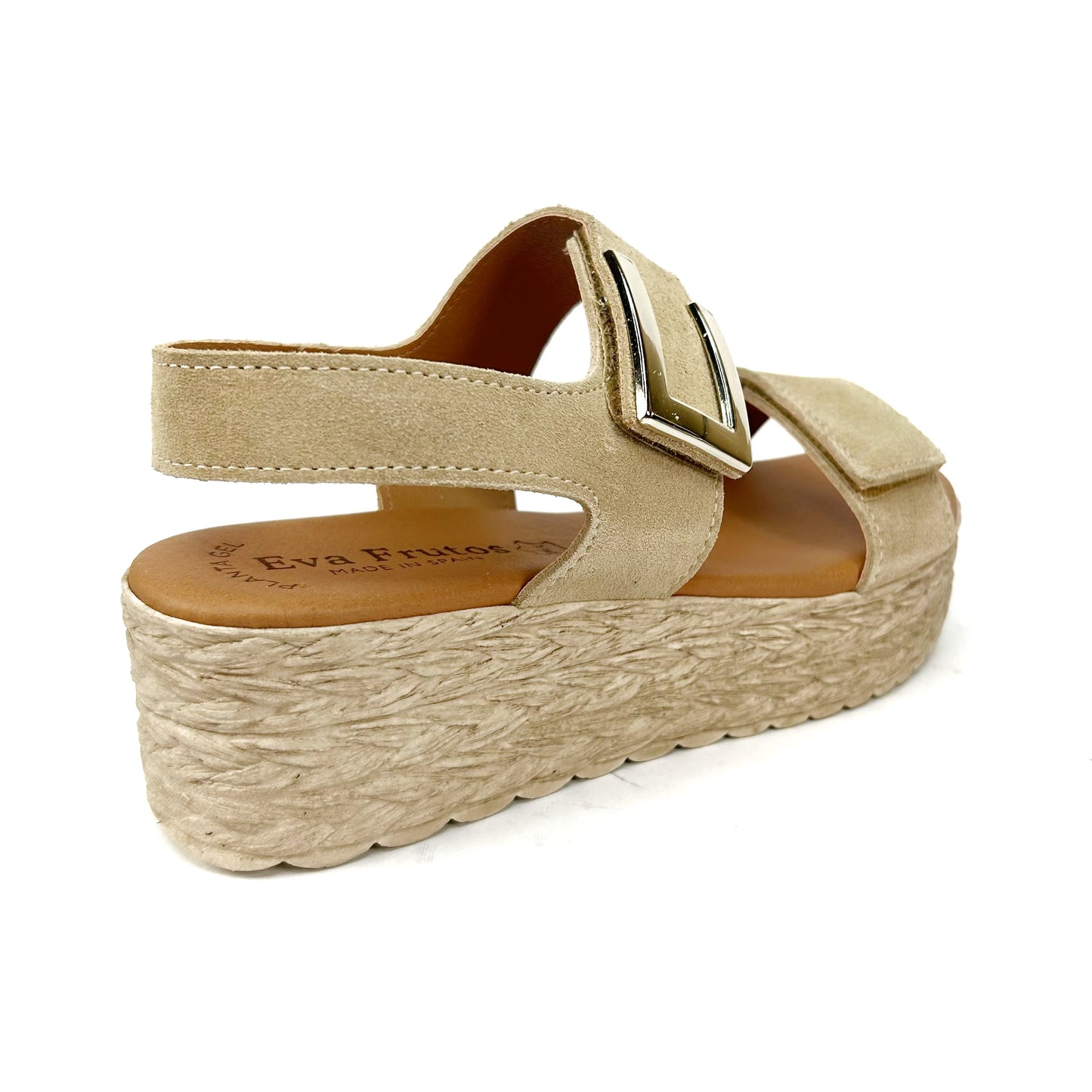 SANDALIA MUJER PLATAFORMA BEIGE 724