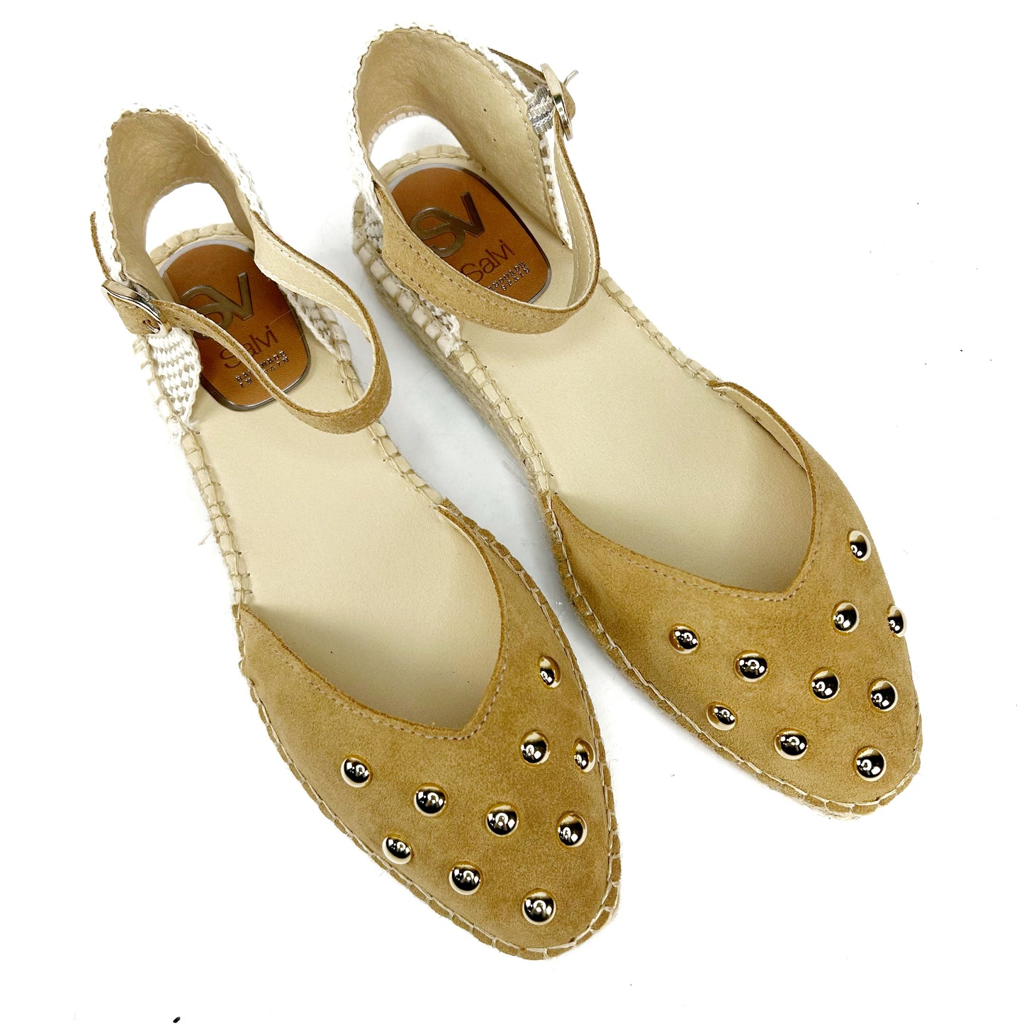 ESPARTO MUJER TACHAS CAMEL 219016