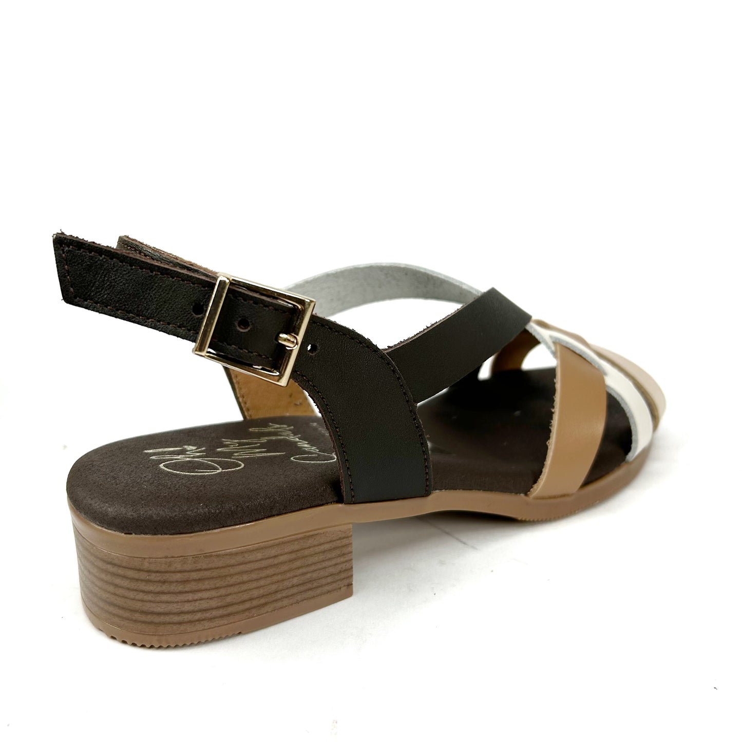 SANDALIA MUJER MARRON 5833