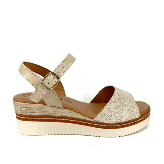 SANDALIA MUJER BEIGE 569
