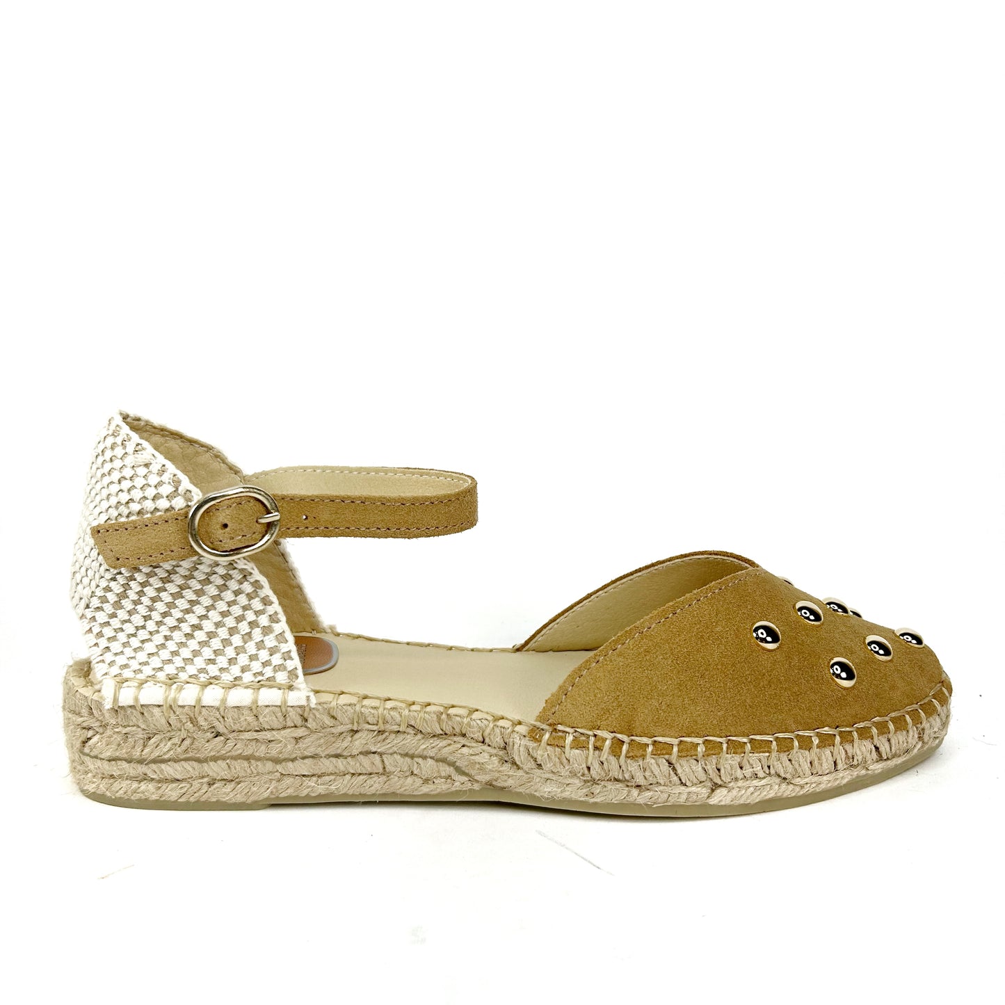 ESPARTO MUJER TACHAS CAMEL 219016