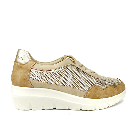 ZAPATILLA MUJER BEIGE 26M314