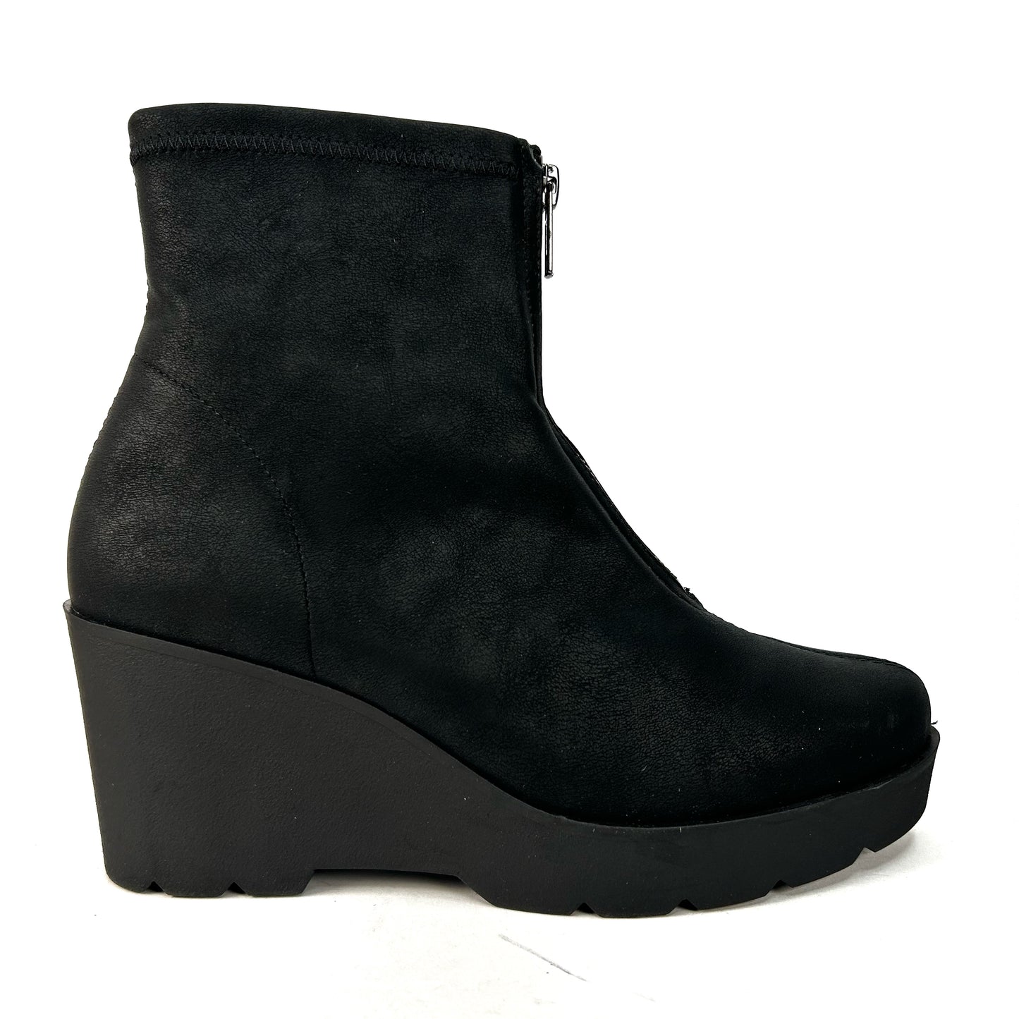 BOTÍN MUJER CUÑA ROWENA NEGRO B2506