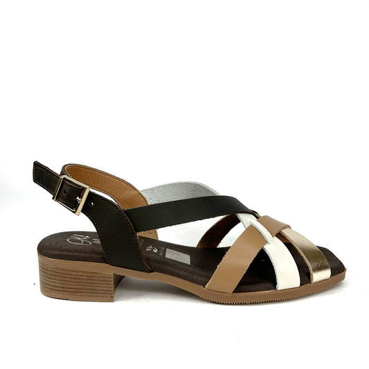SANDALIA MUJER MARRON 5833