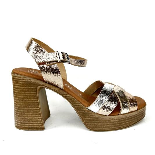 SANDALIA MUJER METALIZADA 6004
