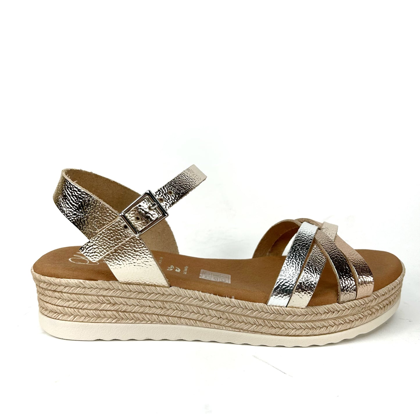 SANDALIA MUJER METALIZADA 6010