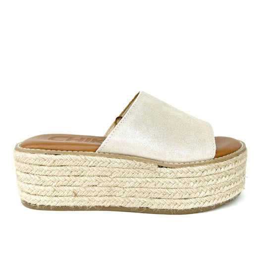 SANDALIAS PLATAFORMA MUJER BEIGE BONNA25